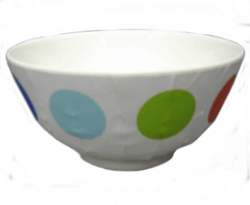 melamine spotted bowl
